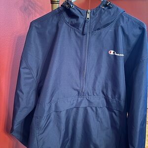 Champion Navy Blue Pullover Jacket